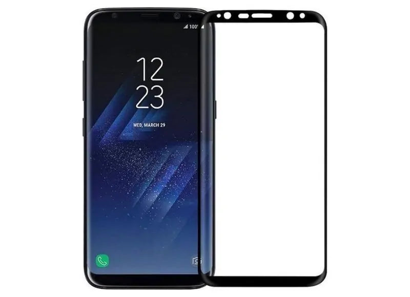 NUGLAS 5D TEMPERED GLASS - SAMSUNG S8 PLUS - BLACK (OEM)