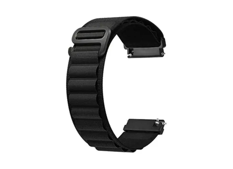 OEM 20mm Alpine Loop Nylon Woven Strap for Samsung Galaxy Watch 2018 42mm Black