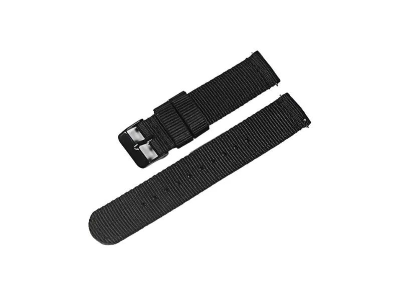 ΛΟΥΡΑΚΙ OEM 22MM QUICK RELEASE NYLON WOVEN WATCH BAND FOR SAMSUNG WATCH 2018 46MM BLACK