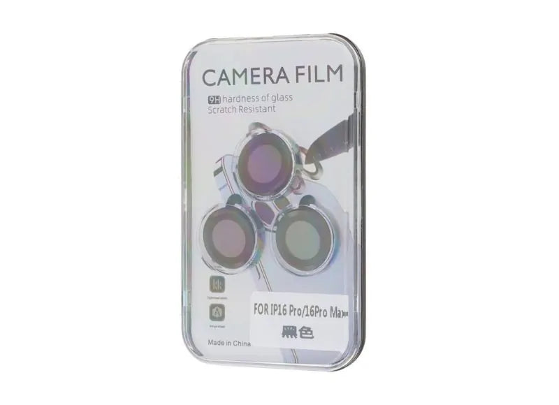 OEM 3D CAMERA TEMPERED GLASS IPHONE 16 PRO /16 PRO MAX (BLACK) - 3PCS