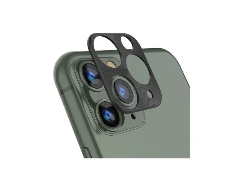 OEM Τζάμι Προστασίας Οθόνης Aluminum Camera Protection για iPhone 11 Pro Max Μαύρο