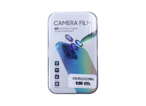 OEM Τζάμι Προστασίας Κάμερας για iPhone 11 / 12 / 12 Mini Ασημί