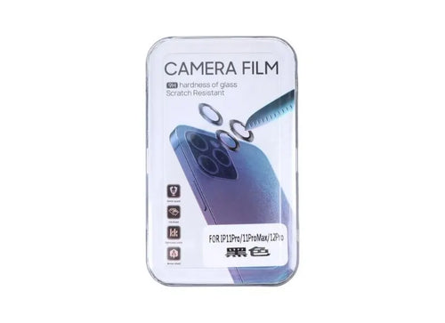 OEM Τζάμι Προστασίας Κάμερας για iPhone 11 Pro / 11 Pro Max / 12 Pro Μαύρο
