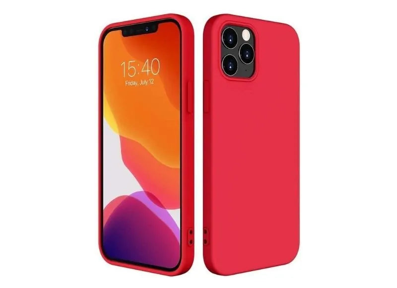 OEM Θήκη Liquid Silicone για iPhone 12 Pro Max Κόκκινο