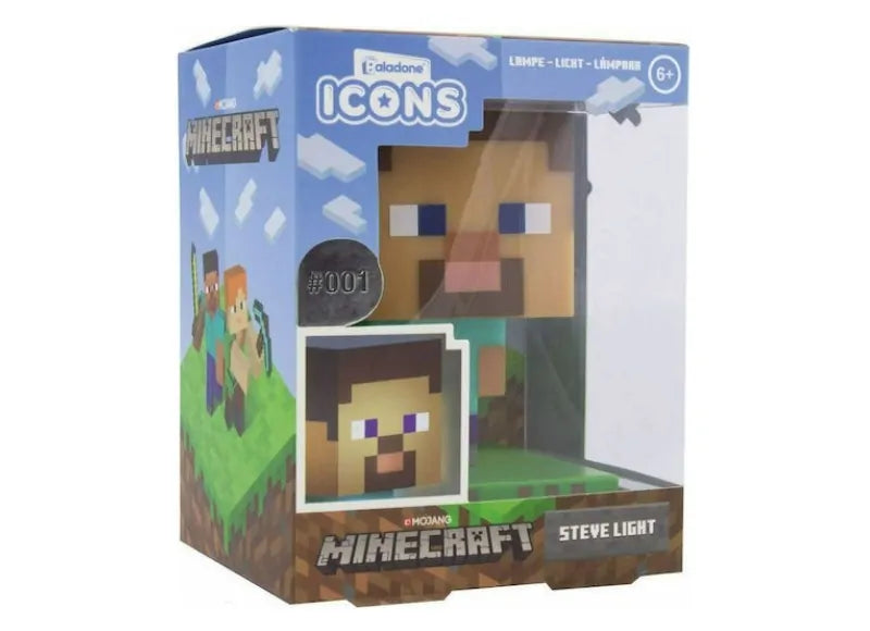 PALADONE ICONS MINECRAFT STEVE LIGHT ΔΙΑΚΟΣΜΗΤΙΚΟ ΦΩΤΙΣΤΙΚΟ
