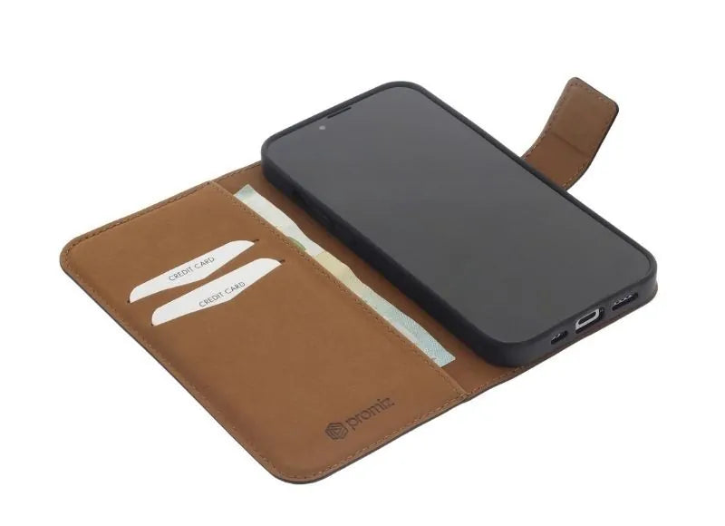 Promiz Θήκη Wallet για iPhone 13 Pro Μαύρο