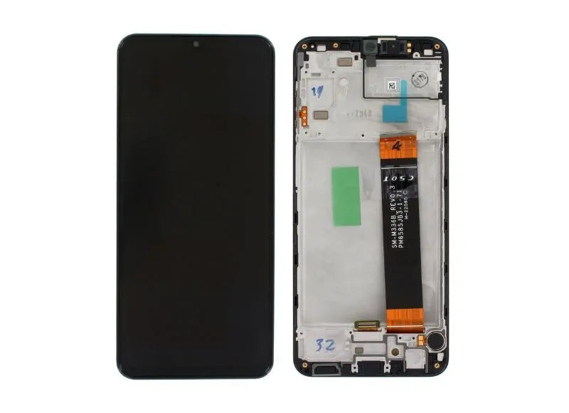 Αυθεντική οθόνη με Μηχανισμό Αφής & Πλαίσιο Samsung A23 4G 2022 A235 LCD/DIG/FRAME Black (Service Pack GH82-28563A GH82-28657A)