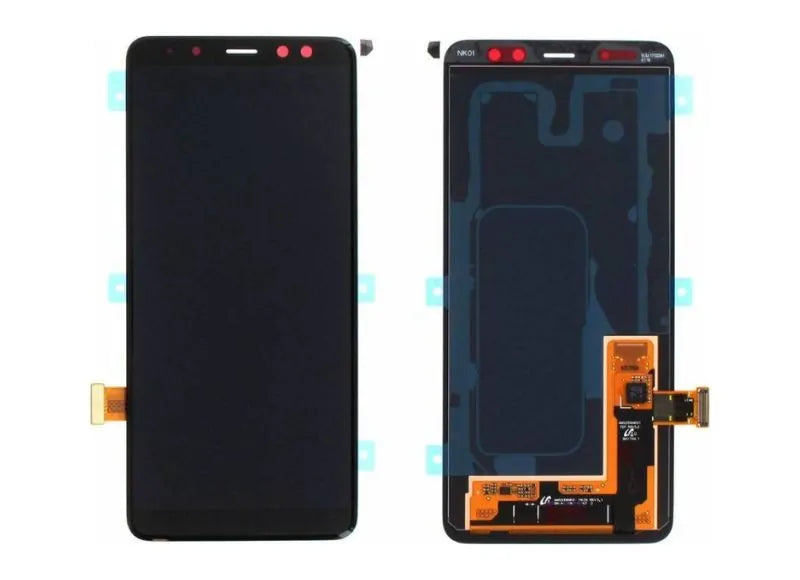 Genuine Screen Samsung A8 2018 A530 Black (Samsung Service Pack GH97-21406A)
