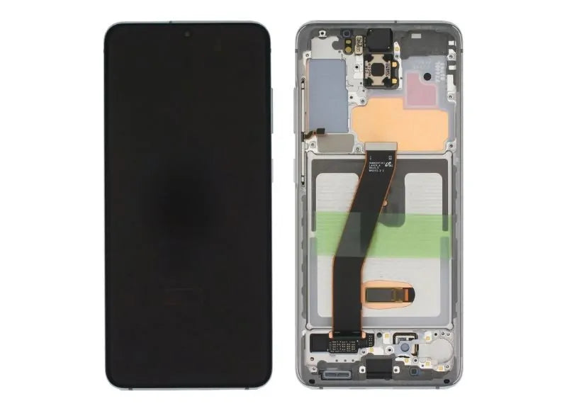 Αυθεντική Οθόνη Samsung S20 4G/5G G980/G981 White (Samsung Service Pack GH82-22131B GH82-22123B)