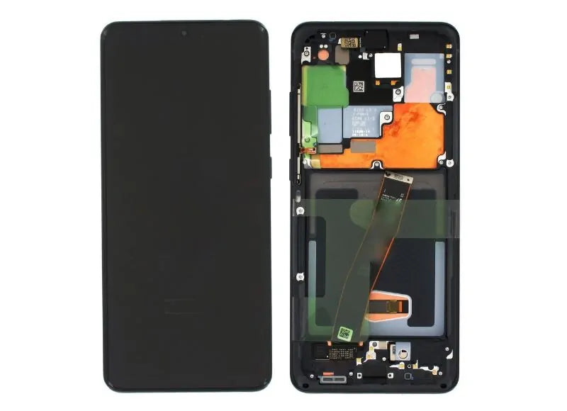 Αυθεντική Οθόνη Samsung S20 Ultra G988 Cosmic Black (Samsung Service Pack GH82-22271A GH82-26032A GH82-26033A)