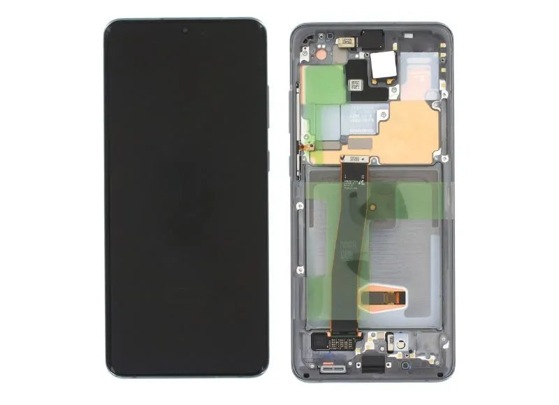 Αυθεντική Οθόνη Samsung S20 Ultra G988 Cosmic Grey (Samsung Service Pack GH82-22271B GH82-26032B GH82-26033B)