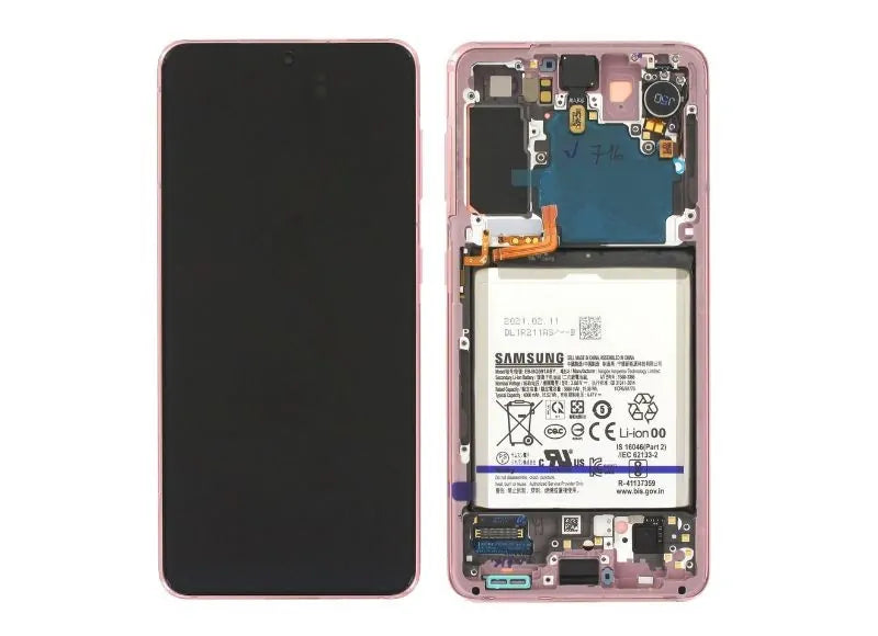 Αυθεντική Οθόνη Samsung S21 5G Phantom Pink (Samsung Service Pack GH82-24716D)