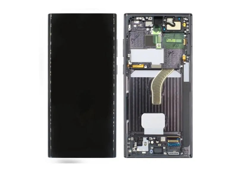 Αυθεντική Οθόνη Samsung S22 Ultra S908 Black (Samsung Service Pack GH82-27488A)
