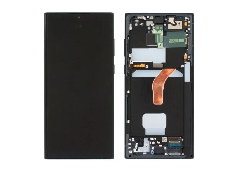 Αυθεντική Οθόνη Samsung S22 Ultra S908 Blue (Samsung Service Pack GH82-27488E)