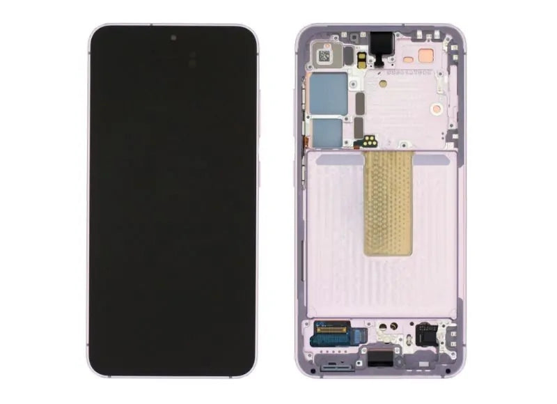 Αυθεντική οθόνη με Μηχανισμό Αφής Samsung S23 5G S911 LCD / DIG Lavender /Light Pink (Service Pack GH82-30480D, GH82-30481D)