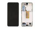 Αυθεντική οθόνη με Μηχανισμό Αφής Samsung S23 5G S911 LCD/DIG Cream / Beige (Service Pack GH82-30480B GH82-30481B)
