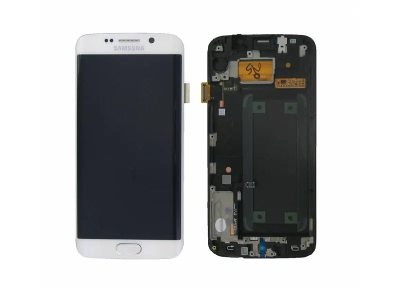 Αυθεντική Οθόνη Samsung S6 Edge G925 White (Samsung Service Pack GH97-17162B)