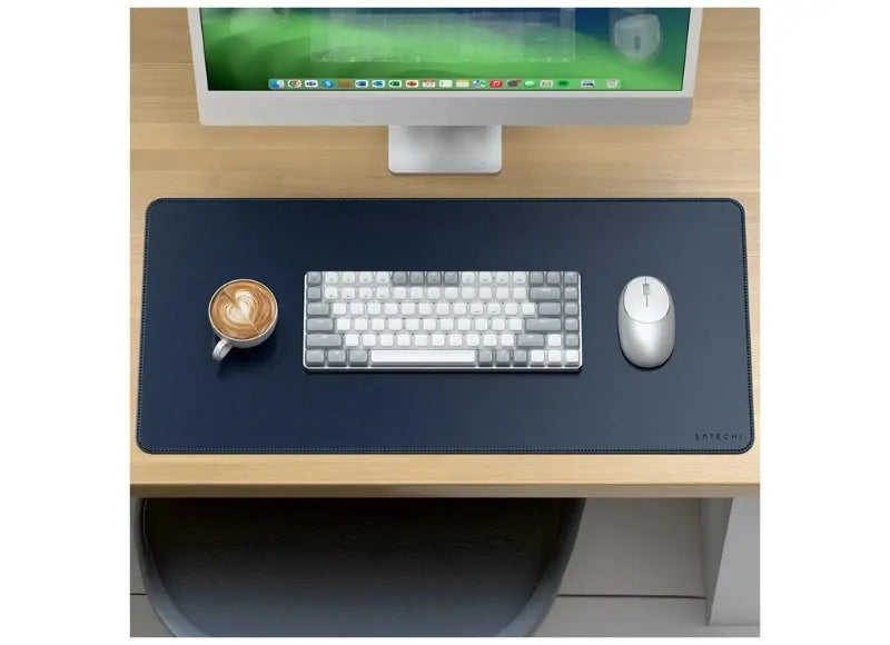 SATECHI VEGAN LEATHER PREMIUM DESK MAT (BLUE)