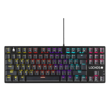 Spartan Gear Μηχανικό Ενσύρματο Πληκτρολόγιο Lochos 2 RGB TKL