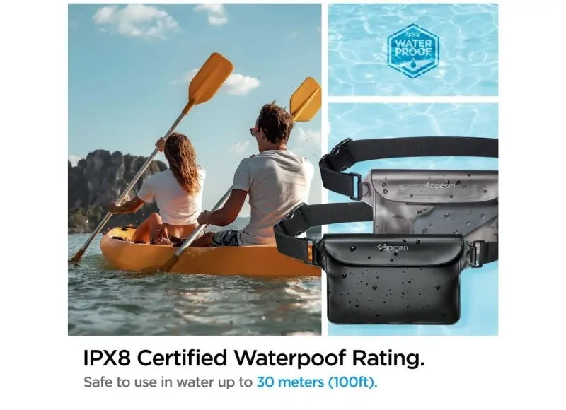 Spigen Waterproof Waist Bag Aqua Shield A620 IPX8 Black