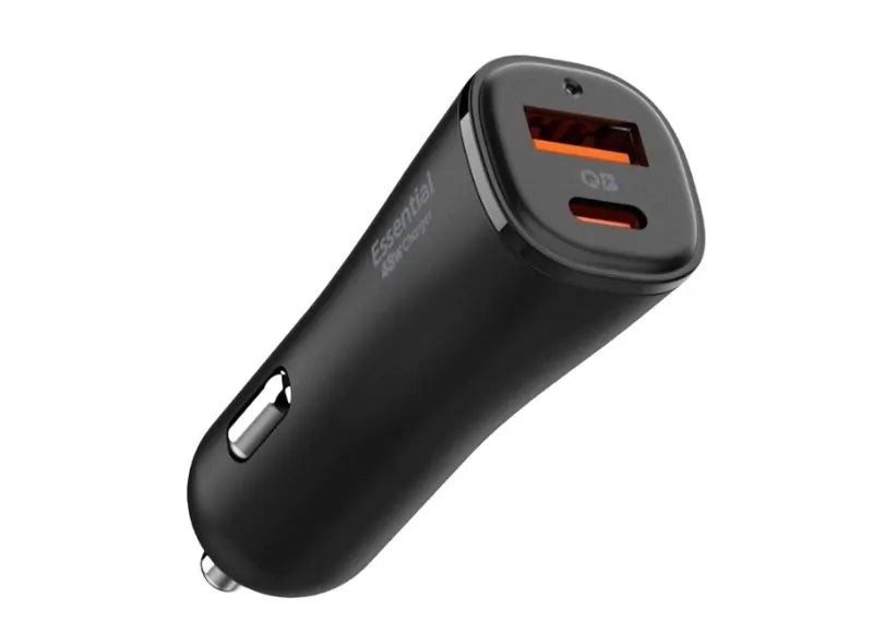 SPIGEN ARCSTATION ESSENTIAL CAR CHARGER 48W USB-A / USB-C (BLACK)