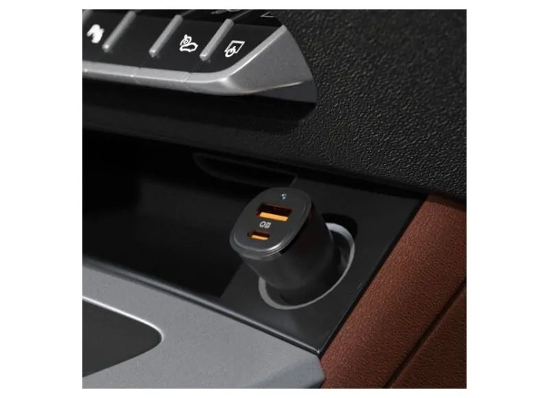 SPIGEN ARCSTATION ESSENTIAL CAR CHARGER 48W USB-A / USB-C (BLACK)