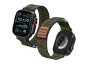 Spigen Strap Fabric Band Hook & Loop for Apple Watch 49/46/45/44mm Green