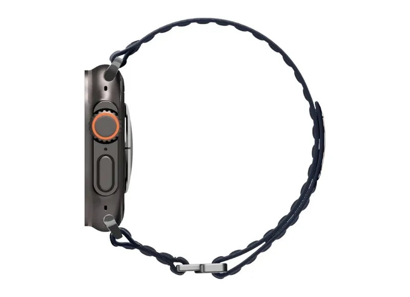 Spigen Strap Fabric Band Hook & Loop for Apple Watch 49/46/45/44mm Dark Blue
