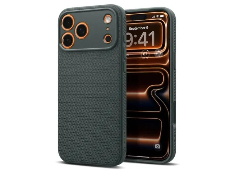 SPIGEN LIQUID AIR ΓΙΑ IPHONE 17 PRO MAX ΣΚΟΥΡΟ ΠΡΑΣΙΝΟ