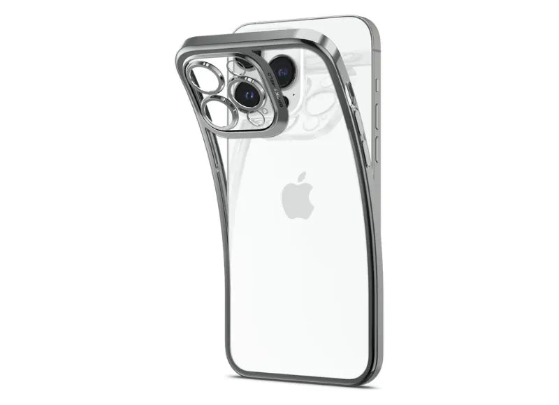 SPIGEN OPTIK CRYSTAL CASE FOR IPHONE 14 PRO MAX (CHROME GRAY)