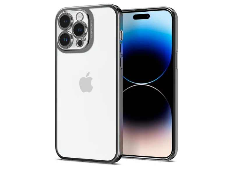 SPIGEN OPTIK CRYSTAL CASE FOR IPHONE 14 PRO MAX (CHROME GRAY)