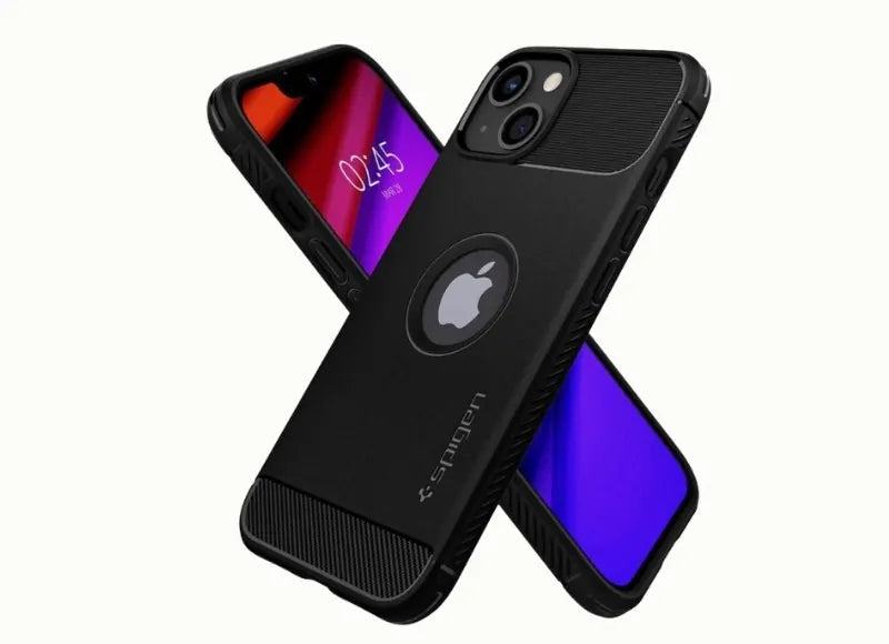 Spigen Θήκη Rugged Armor για iPhone 13 Μαύρο