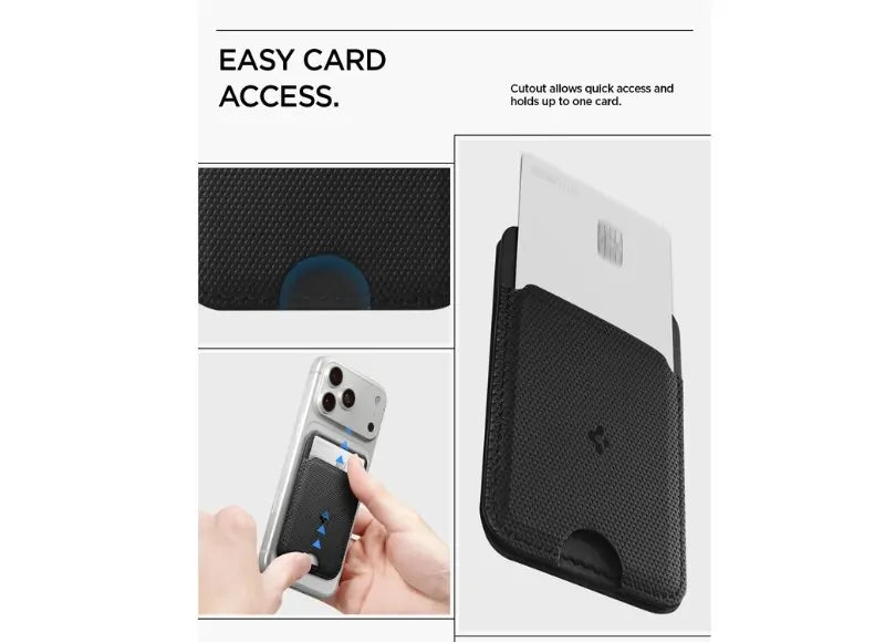 SPIGEN SLIM FOLD MAGSAFE CARD HOLDER (MAG FIT) S314-1 BLACK