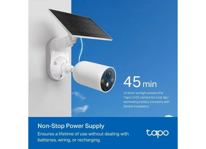 TP LINK TAPO C425 KIT SOLAR POWERED SECURITY CAMERA