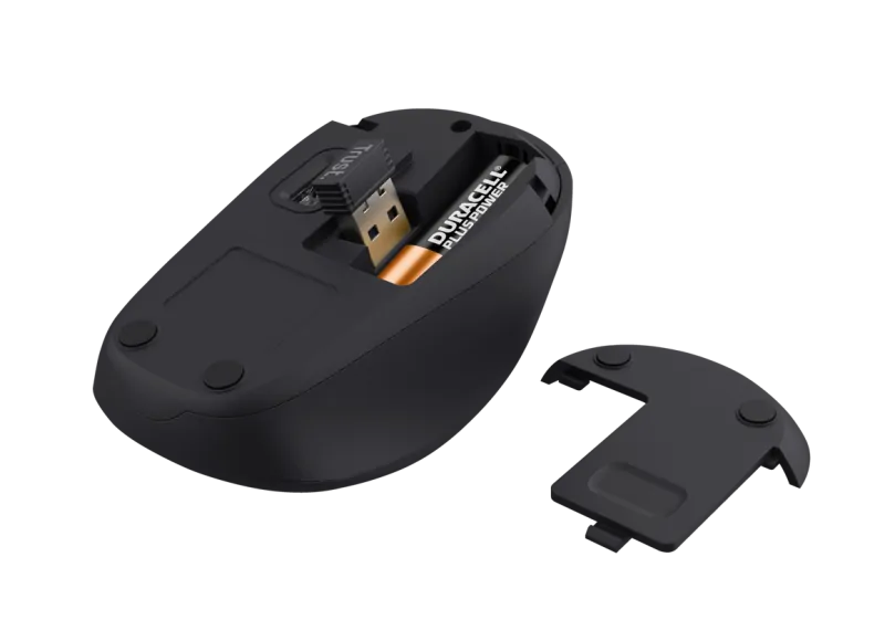 TRUST YVI+ WIRELESS MOUSE SILENT ECO (RED)
