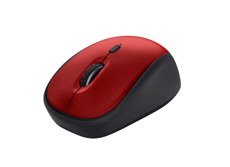 TRUST YVI+ WIRELESS MOUSE SILENT ECO (RED)