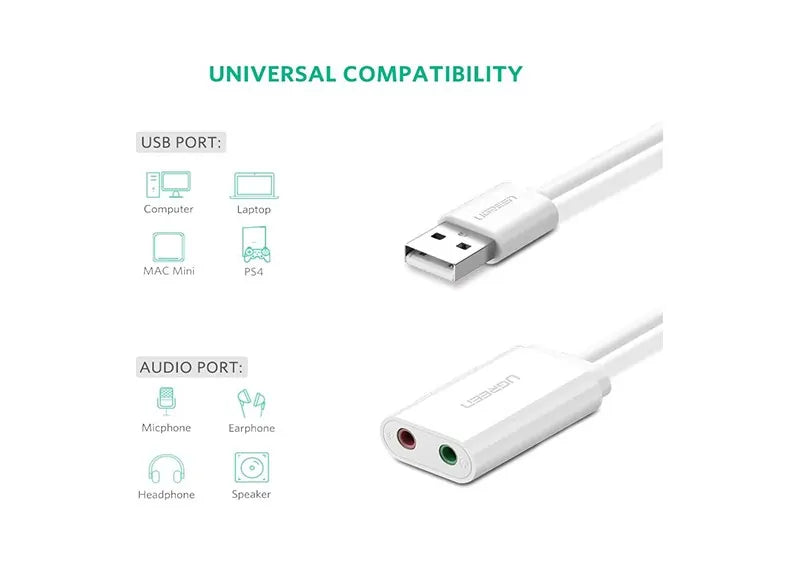 Ugreen Adapter External Sound Card