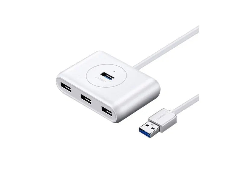 UGREEN HUB - USB-A TO USB-Ax4 (3.0) (WHITE)