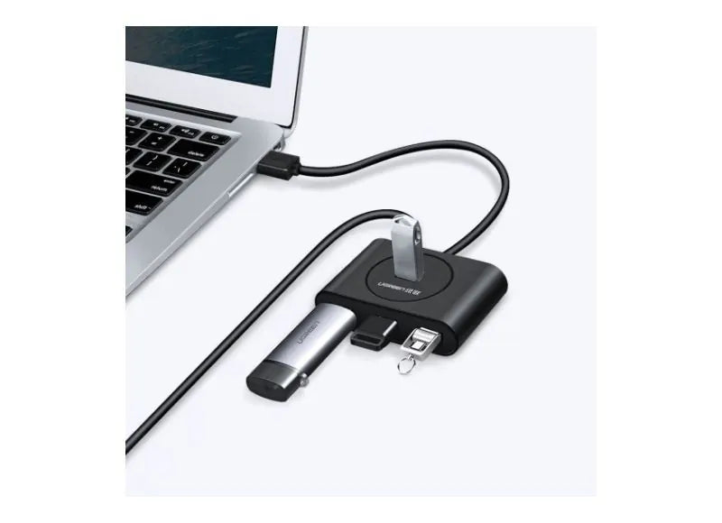 UGREEN HUB - USB-A TO USB-Ax4 (3.0) (WHITE)