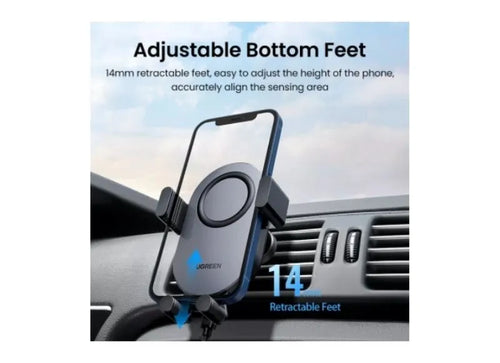 Ugreen Καλώδιο Wireless Car Charger Qi 15W & USB σε USB-C
