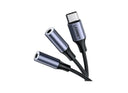 UGREEN AUDIO CABLE 25CM - TYPE C (MALE) TO 2x3.5MM (FEMALE)