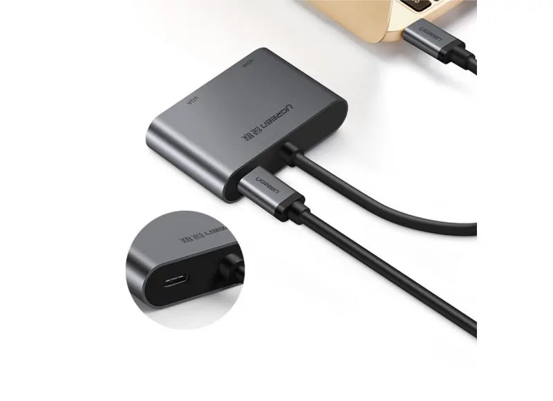 Ugreen Αντάπτορας USB-C σε HDMI & VGA Converter