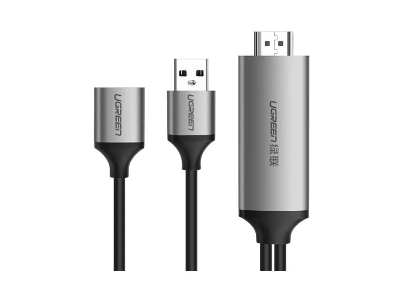 Ugreen Cable Adapter USB to HDMI iOS/Android 1.5m Grey