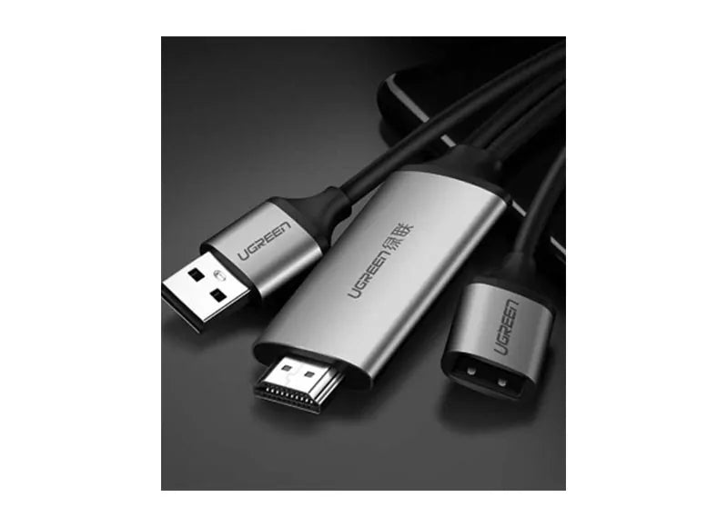 UGREEN ADAPTER CABLE 1.5M - USB TO HDMI (IOS/ANDROID) (GREY)