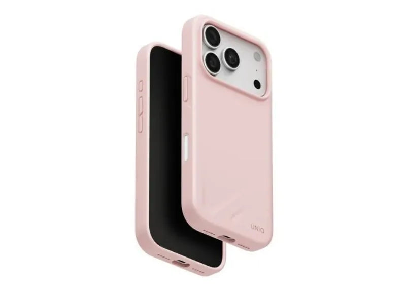 UNIQ HYBRID IPHONE 18 PRO MAGCLICK CHARGING LINO PHONE CASE PALE ROSE