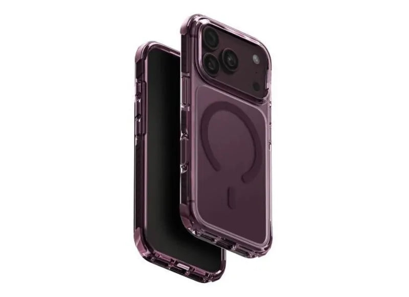 UNIQ HYBRID IPHONE 18 PRO MAX 6.9" MAGCLICK CHARGING COMBAT PHONE CASE DEEP BURGUNDY