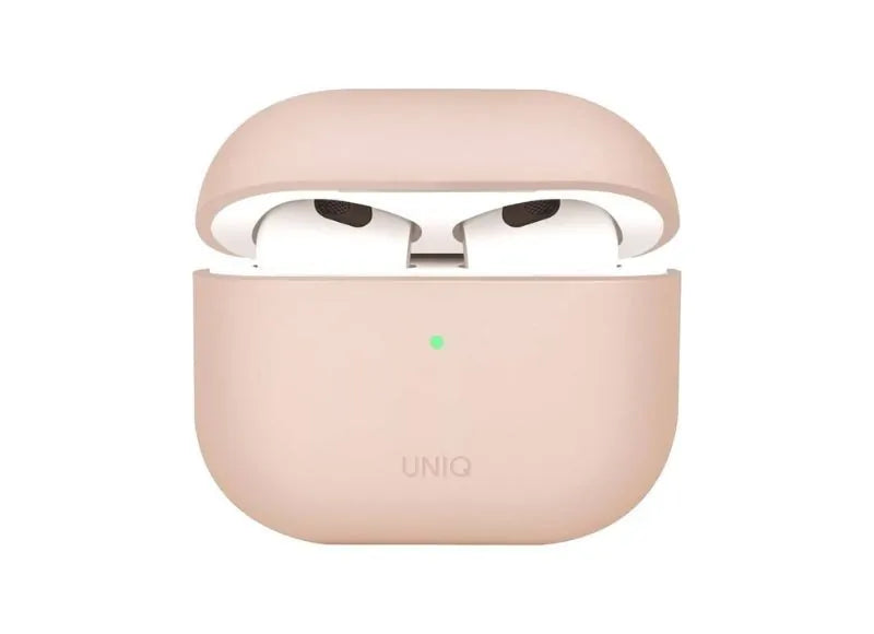 Uniq Earphone Case Lino Hybrid Liquid Silicon for AirPods 4th/5th Gen Pink