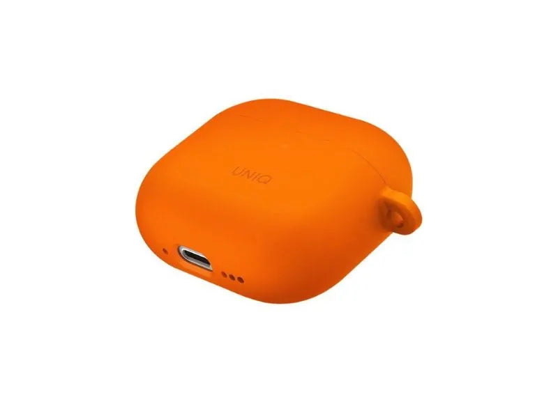 Uniq Θήκη Ακουστικών 'Nexo' Active Hybrid Silicone για AirPods 4/5 με Sports Ear Hooks Πορτοκαλί