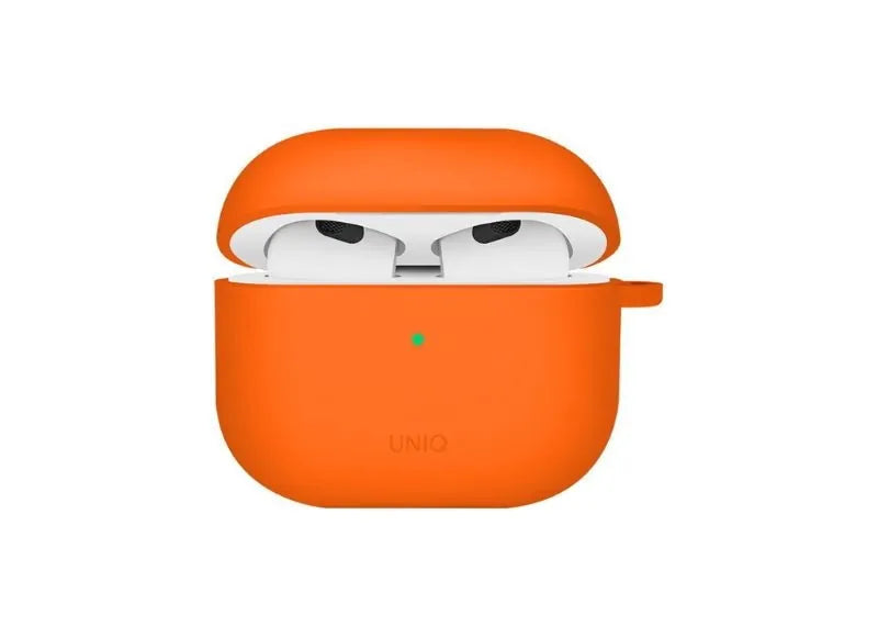 Uniq Θήκη Ακουστικών 'Nexo' Active Hybrid Silicone για AirPods 4/5 με Sports Ear Hooks Πορτοκαλί