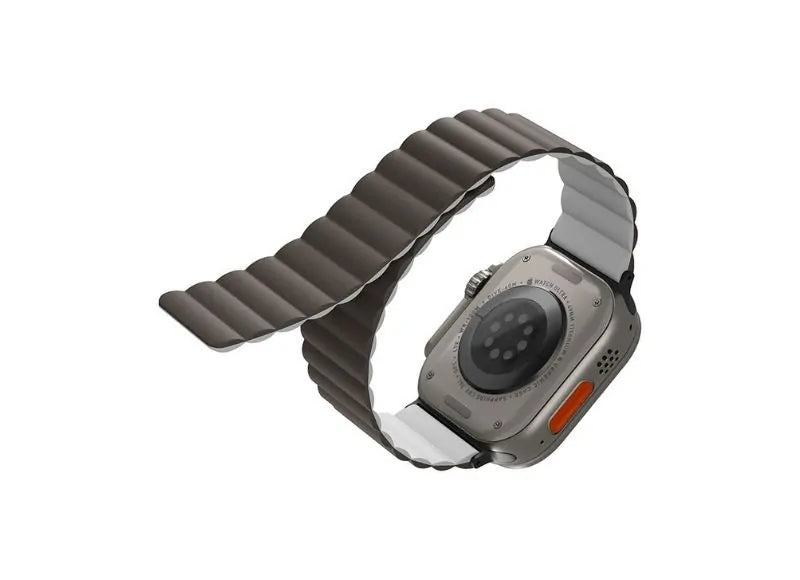 UNIQ REVIX REVERSIBLE MAGNETIC APPLE WATCH STRAP 49/45/44/42MM (GREY /WHITE)